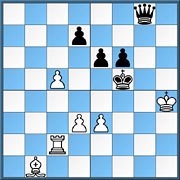 Weiß zieht und gewinnt.